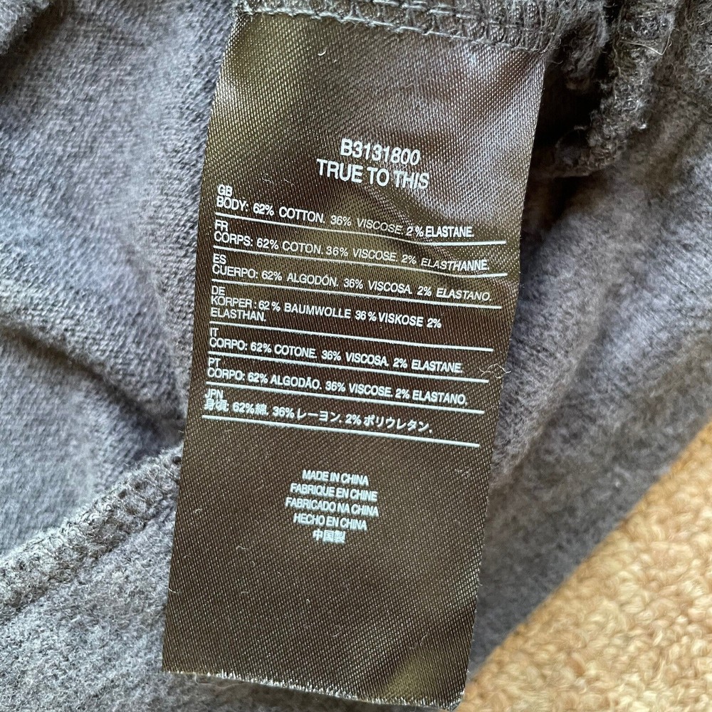 Volcom Lived In Lounge Charcoal Gray Mock Neck Sw… - image 5